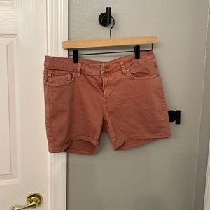 Rust denim short
